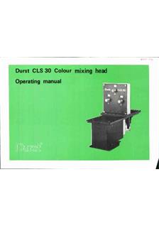 Durst CLS 30 manual. Camera Instructions.